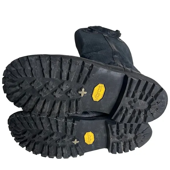 PRO WARRINGTON Boots Firefighter Work Black Vibram Sole Steel Toe Mens Size 8 E