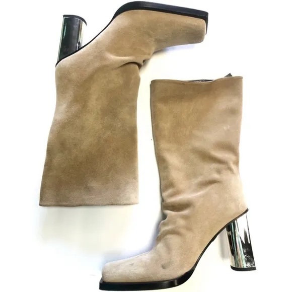 Proenza Schouler Sucal Wrinkle Square Toe Boots