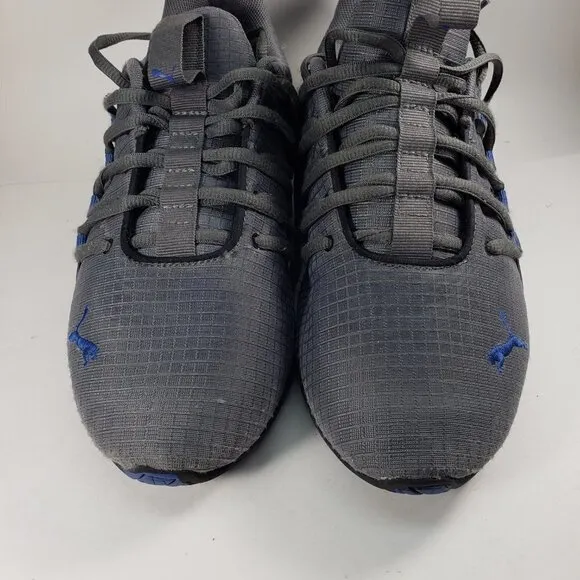 Puma Axelion Sneakers RIP 193279-02, Grey, Blue, Black, 5.5C - Back to School