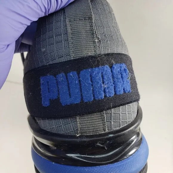 Puma Axelion Sneakers RIP 193279-02, Grey, Blue, Black, 5.5C - Back to School