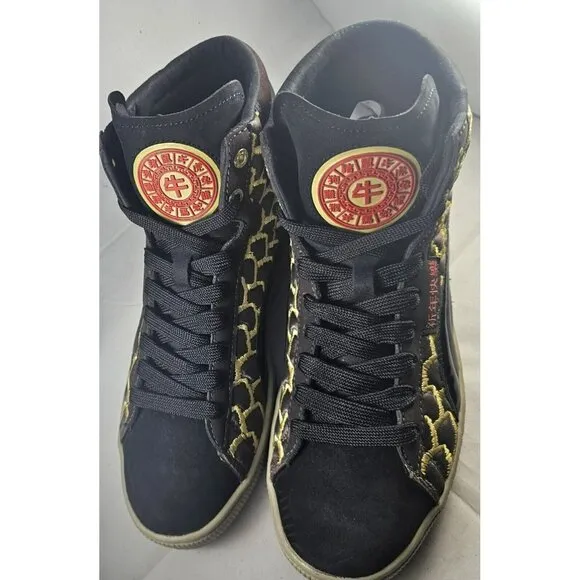 Puma Men's First Round Chinese New Year Rare Sneakers Black/Gold/Red