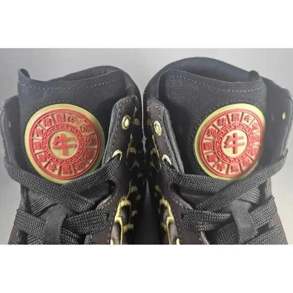 Puma Men's First Round Chinese New Year Rare Sneakers Black/Gold/Red