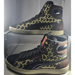 Puma Men's First Round Chinese New Year Rare Sneakers Black/Gold/Red