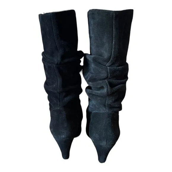 Pure Navy Aturo Slouch Suede Black boots size 9