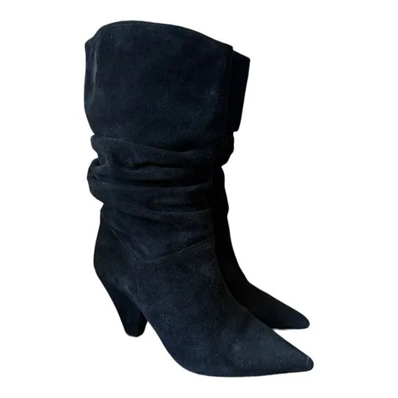 Pure Navy Aturo Slouch Suede Black boots size 9