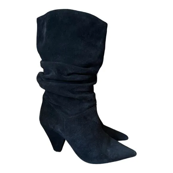 Pure Navy Aturo Slouch Suede Black boots size 9