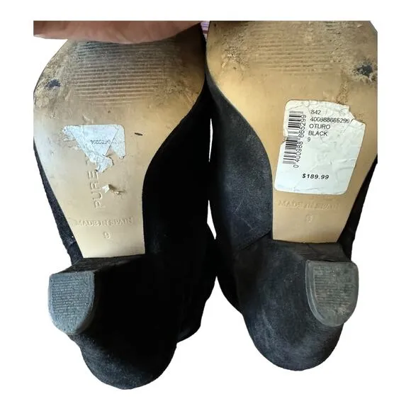 Pure Navy Aturo Slouch Suede Black boots size 9