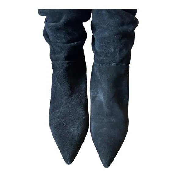 Pure Navy Aturo Slouch Suede Black boots size 9