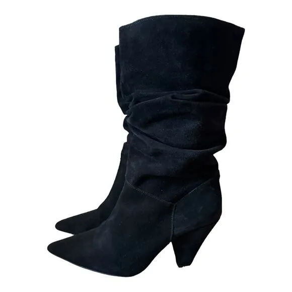 Pure Navy Aturo Slouch Suede Black boots size 9