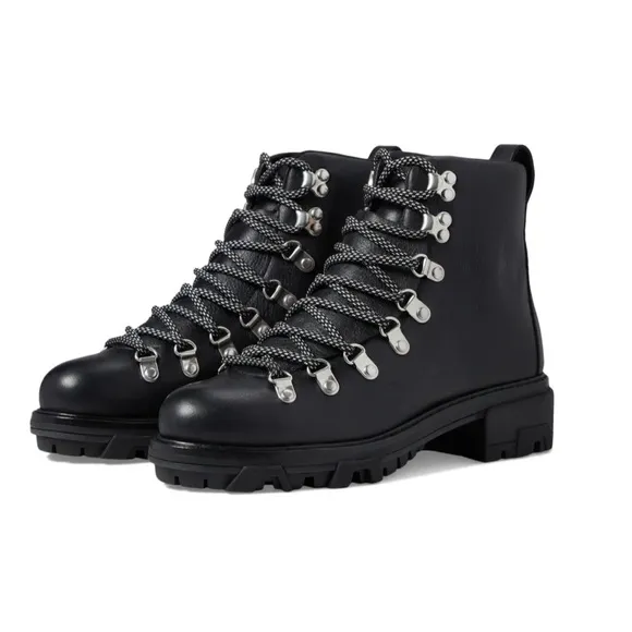 Rag &amp; Bone Shiloh Biker Leather Boots Black Size 40 EU