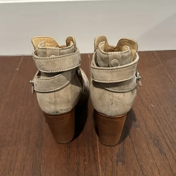Rag &amp; Bone Women’s Grey Suede Harrow Boots Size 37.5/7.5