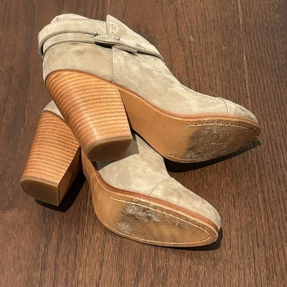 Rag &amp; Bone Women’s Grey Suede Harrow Boots Size 37.5/7.5