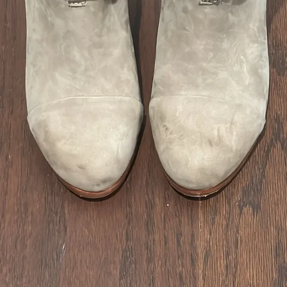 Rag &amp; Bone Women’s Grey Suede Harrow Boots Size 37.5/7.5