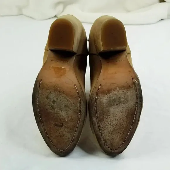 Rag and Bone 37 (US 7) Back Zip Suede Camel Boots