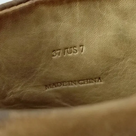 Rag and Bone 37 (US 7) Back Zip Suede Camel Boots