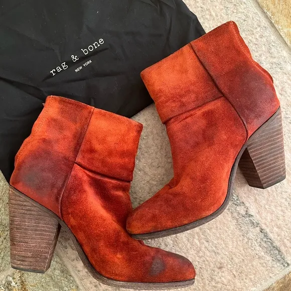 Rag and Bone Distressed Suede Boots
