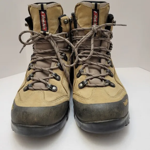 Raichle Hiking Boots Men's Size 9 Brown Leather Explorer Gore Tex LS Vibram Sole