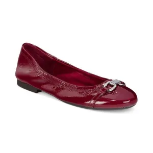 Ralph Lauren Betsy Dark Berry Patent Logo Slip on Ballet Shoes Size 7