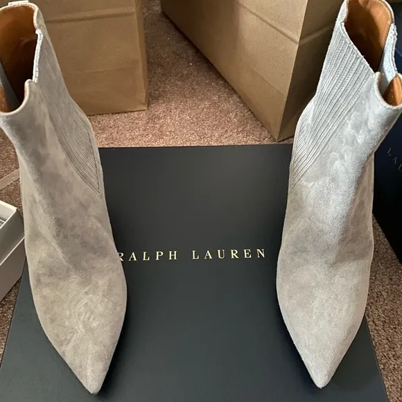 Ralph Lauren collection Purple label suede dove grey boots , NEW‍‍‍‍‍‍‍‍…‍‍