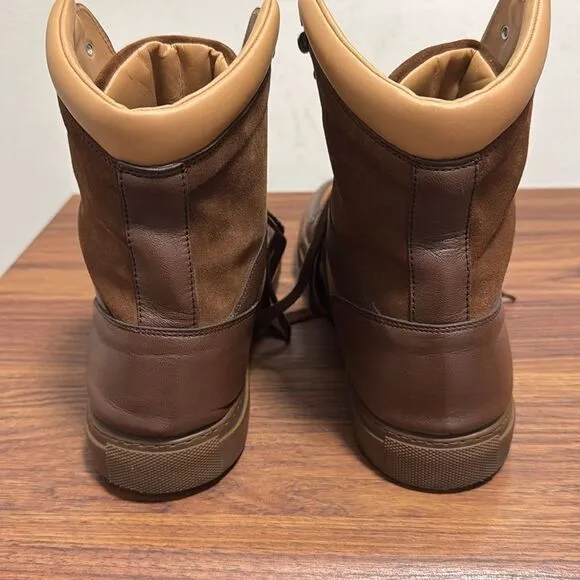 Ralph Lauren Mens Jayden-SK-Md Moc Lug Suede &amp; Leather Brown Boot. Size 10.5 D.