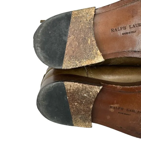 Ralph Lauren Vintage Tan Leather Boots