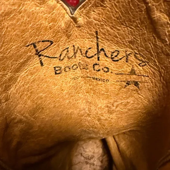 Ranchers Boot Co Women's Sz 8 Embroidered Leather Cowboy Boots Straight From TX!
