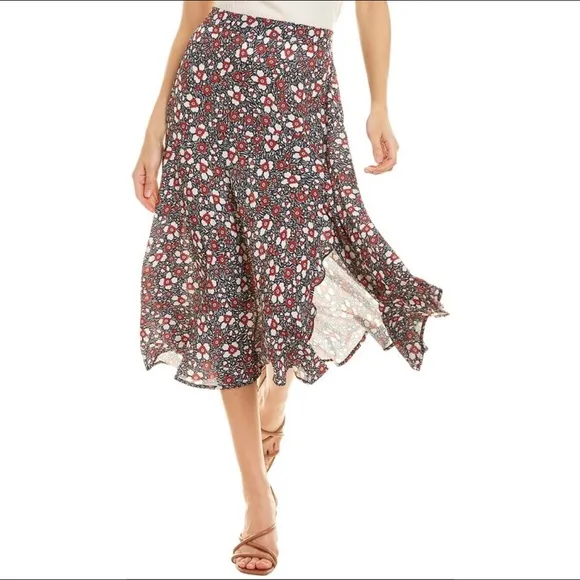 Rebecca Minkoff Reiana Floral Midi Skirt, NWT