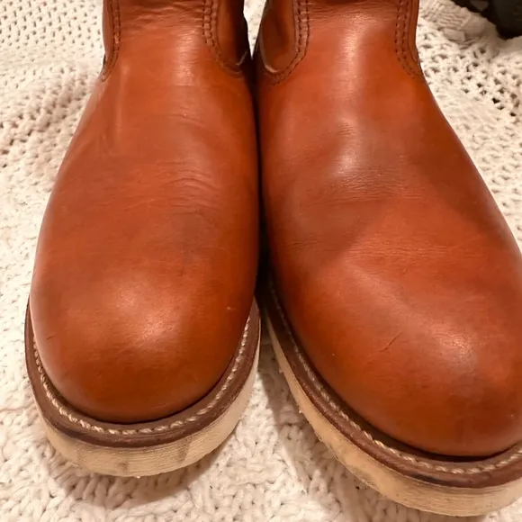 RED WING PECOS SIZE 13 Men's Brown Leather Boots