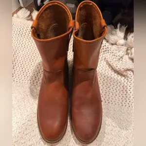 RED WING PECOS SIZE 13 Men's Brown Leather Boots