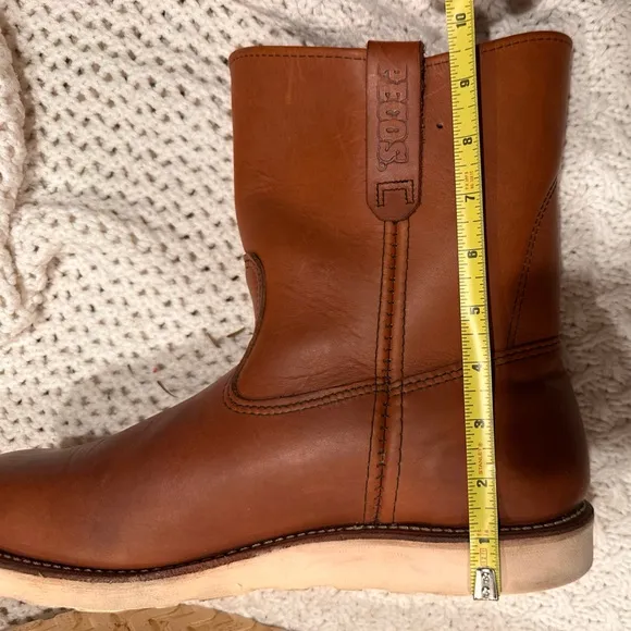 RED WING PECOS SIZE 13 Men's Brown Leather Boots