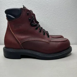 Red Wing Style 202 Red Leather Moc Toe Made In USA Boots