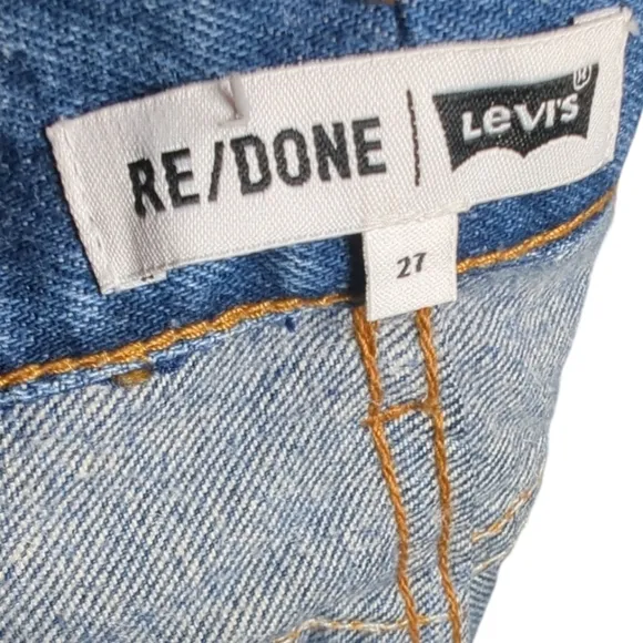 RE/DONE x Levi’s Reconstruction High Waist Denin Mini Skirt Size 27