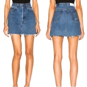 RE/DONE x Levi’s Reconstruction High Waist Denin Mini Skirt Size 27