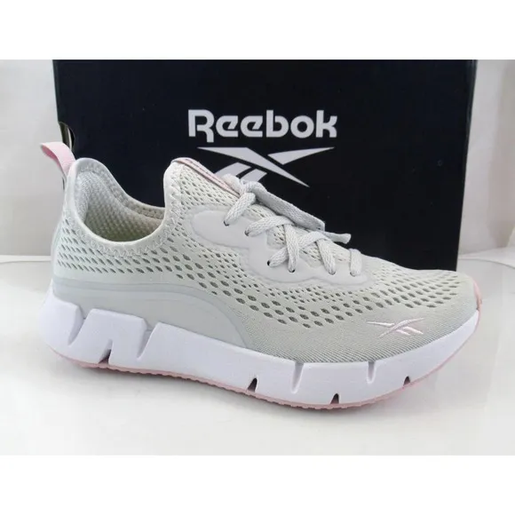 Reebok ZIG SKY Running Shoes Lace Up Sneaker Comfort Footbed Grey Size 8
