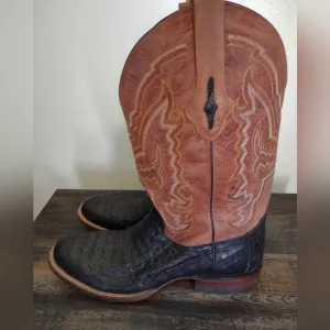Resistol Ranch By Lucchese Caiman Round Toe Cowboy Boots Men's Size 11 D