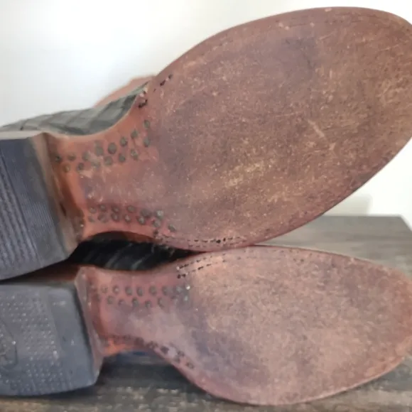 Resistol Ranch By Lucchese Caiman Round Toe Cowboy Boots Men's Size 11 D