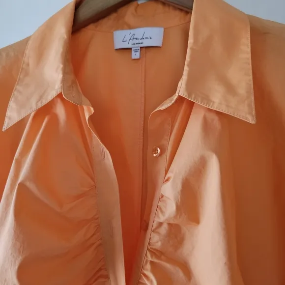 Revolve L'ACADEMIE Melissa Mini Poplin Shirtdress NWOT Sz L Summer Day To Night
