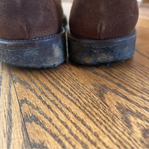 Rider Boot Co. Rust Brown Suede Chelsea Boots US10