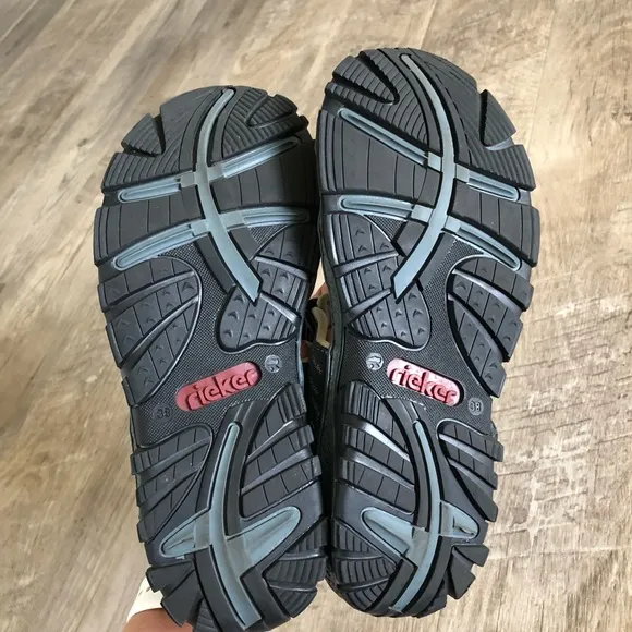 Rieker Hook and Loop Hiking Sandals.