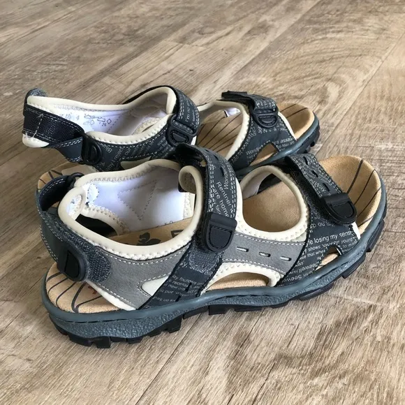 Rieker Hook and Loop Hiking Sandals.