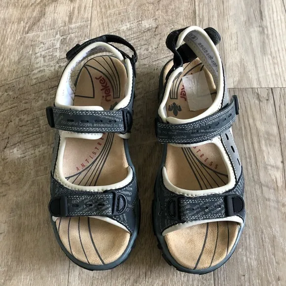 Rieker Hook and Loop Hiking Sandals.