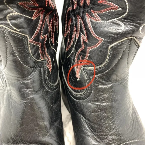 Rio Bravo Leather Western Boots 9.5 Mens Rodeo Barn Cowboy Riding Utility Work