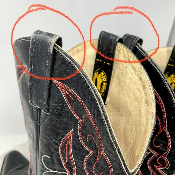 Rio Bravo Leather Western Boots 9.5 Mens Rodeo Barn Cowboy Riding Utility Work