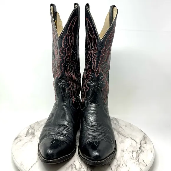 Rio Bravo Leather Western Boots 9.5 Mens Rodeo Barn Cowboy Riding Utility Work