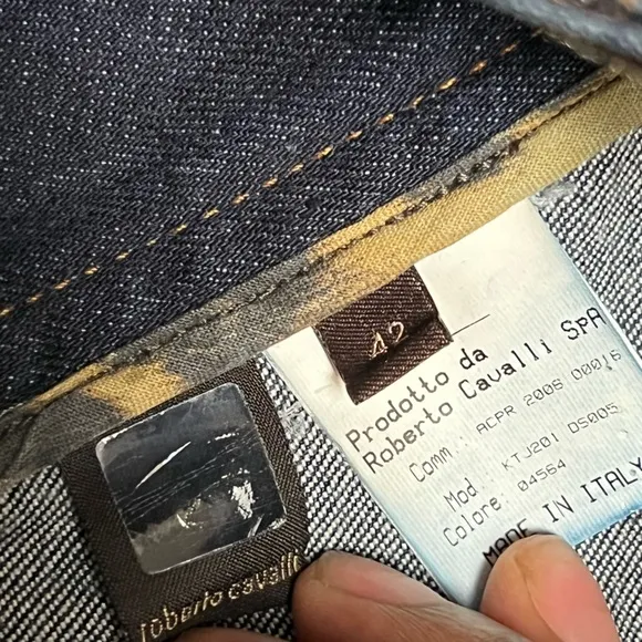 Roberto Cavalli Dark Wash Bootcut Jeans - Timeless Glam with Iconic Details