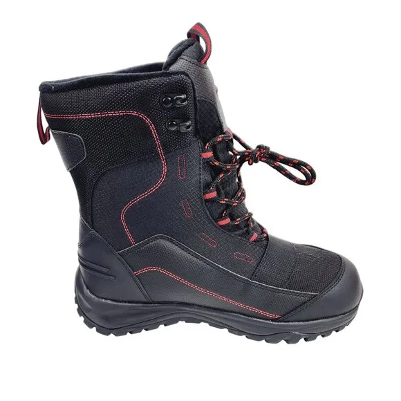Rockmark Winter Snow Boots Men's Sz 7 Black Outdoor Warm Mid Calf Waterproof New