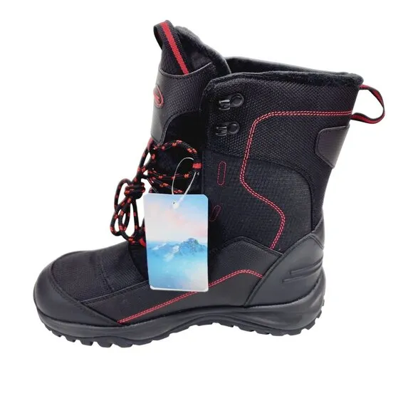 Rockmark Winter Snow Boots Men's Sz 7 Black Outdoor Warm Mid Calf Waterproof New