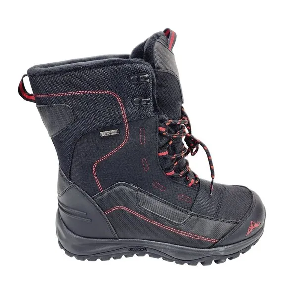 Rockmark Winter Snow Boots Men's Sz 7 Black Outdoor Warm Mid Calf Waterproof New