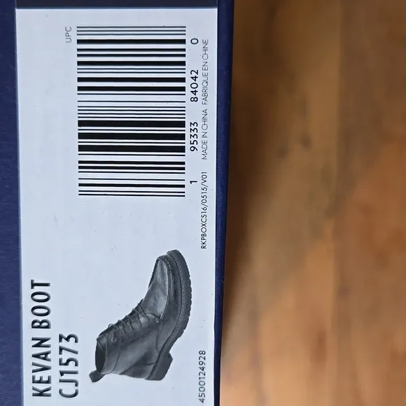 Rockport Kevan Boot CJ1573 Mens Size 10M Black Lace Up Casual Dress Boots