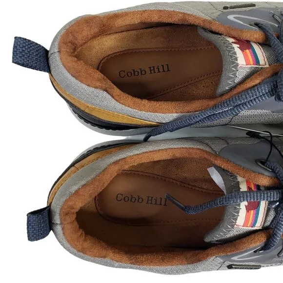 ROCKPORT Womens 10 COBB HILL Skylar Waterproof Sneaker in Gray NEW